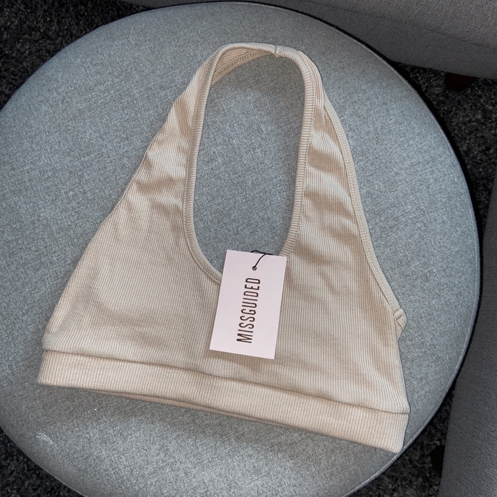 SOLD - MISSGUIDED Halter Cropped Top